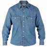 DUKE košile pánská WESTERN Style Denim Shirt riflová nadměrná velikost